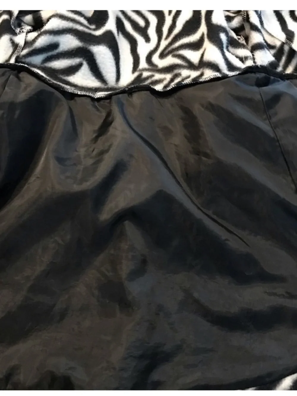 Unlisted Black and White Zebra Faux Fur Kids Coat